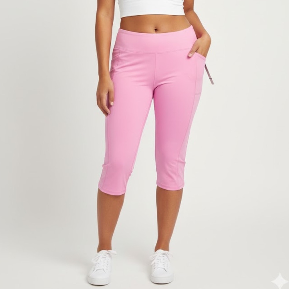 NWT Ideology pink capris‎ shorts size 3X